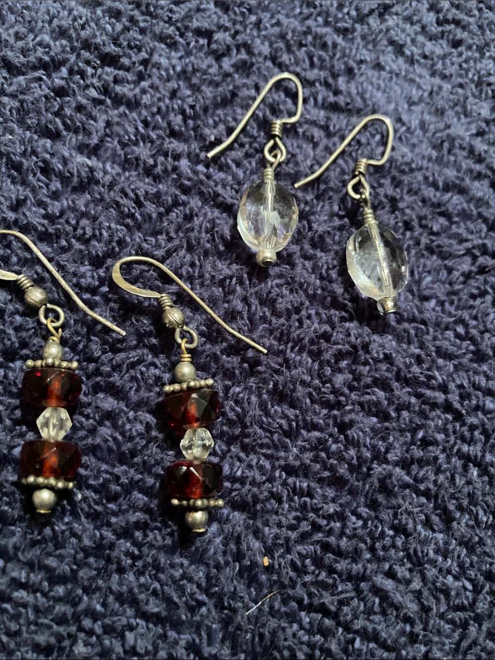 Gorgeous 2 Pair of Sterling Silver Earrings 925